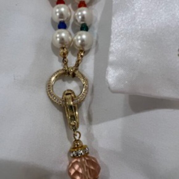 Almost New Saule Multi-Colored Pendant Necklace w/Czech Glass Beads & Dustbag - Picture 1 of 7